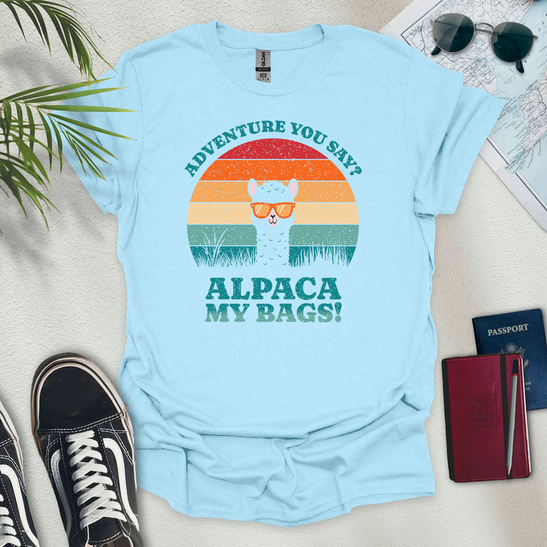 Alpaca My Bags T-Shirt - Wander Wears | Explore in Style - Adventure & Travel Apparel