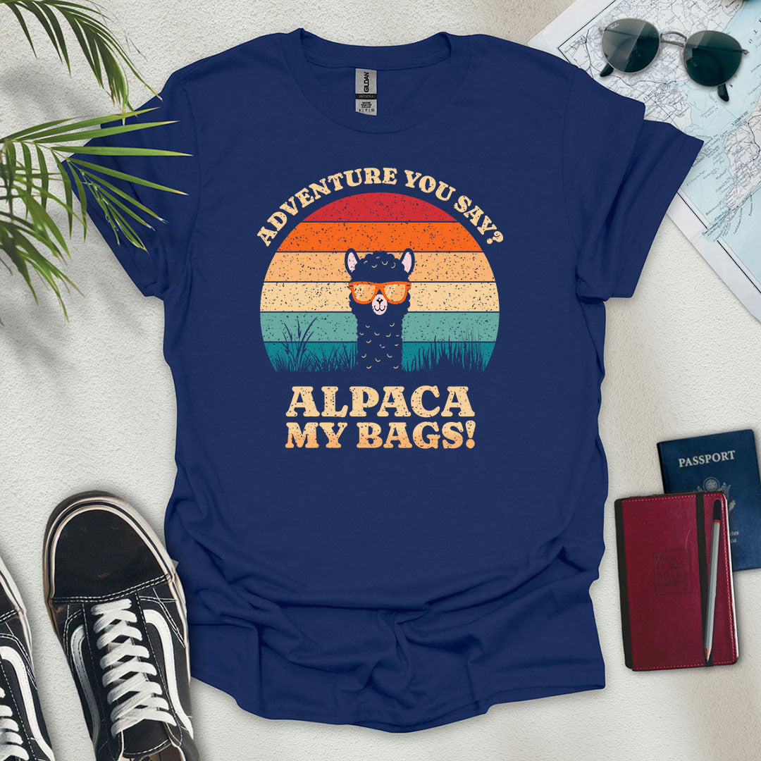 Alpaca My Bags T-Shirt - Wander Wears | Explore in Style - Adventure & Travel Apparel