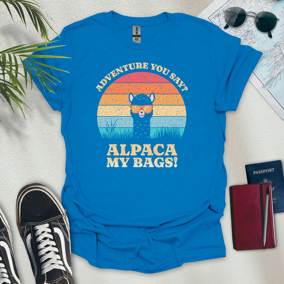 Alpaca My Bags T-Shirt - Wander Wears | Explore in Style - Adventure & Travel Apparel