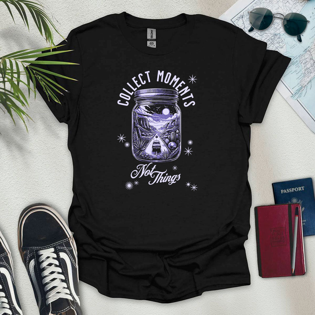 Collect Moments Road Trip Jar T-Shirt - Wander Wears | Explore in Style - Adventure & Travel Apparel