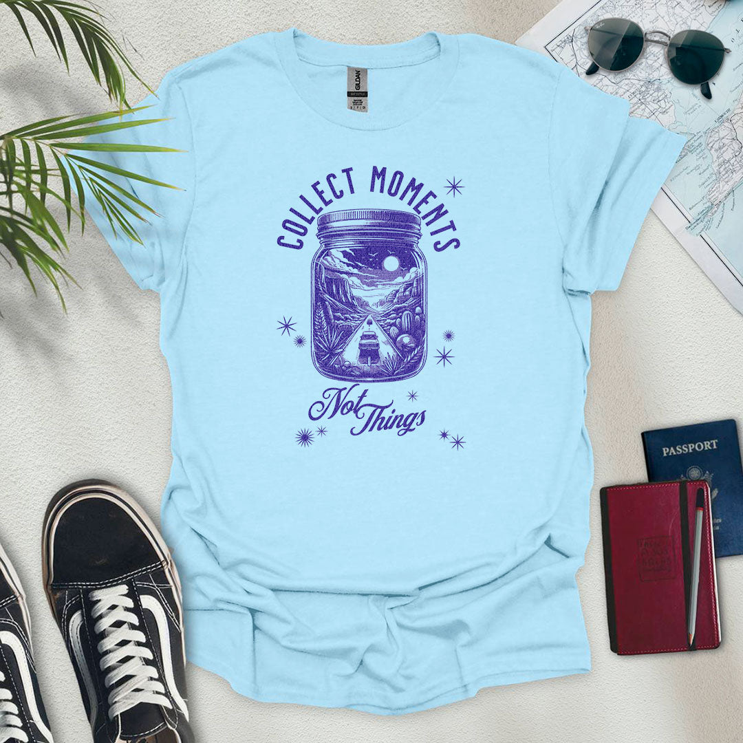 Collect Moments Road Trip Jar T-Shirt - Wander Wears | Explore in Style - Adventure & Travel Apparel