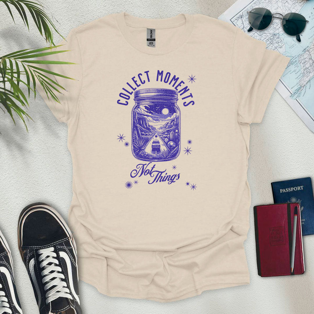 Collect Moments Road Trip Jar T-Shirt - Wander Wears | Explore in Style - Adventure & Travel Apparel