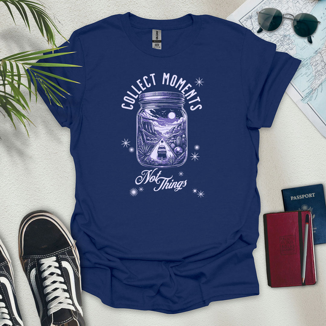 Collect Moments Road Trip Jar T-Shirt - Wander Wears | Explore in Style - Adventure & Travel Apparel