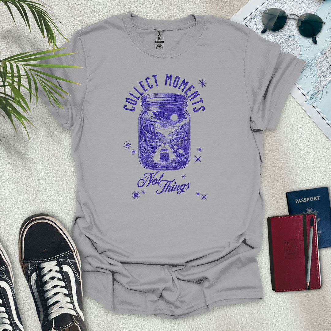 Collect Moments Road Trip Jar T-Shirt - Wander Wears | Explore in Style - Adventure & Travel Apparel