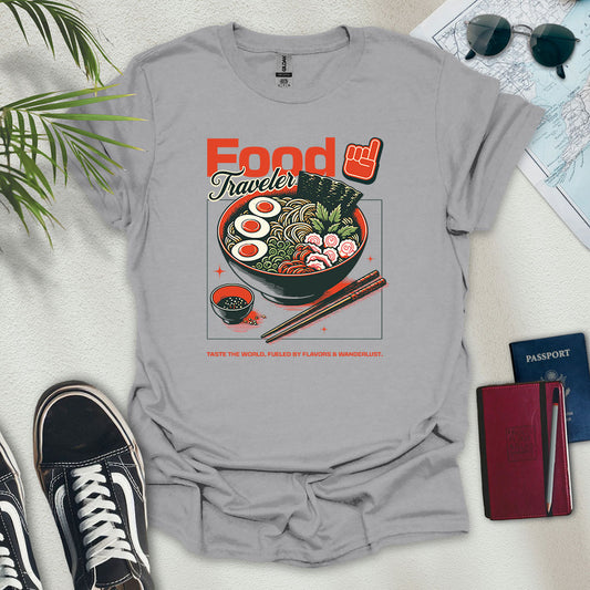 Food Traveler T-Shirt - Wander Wears | Explore in Style - Adventure & Travel Apparel