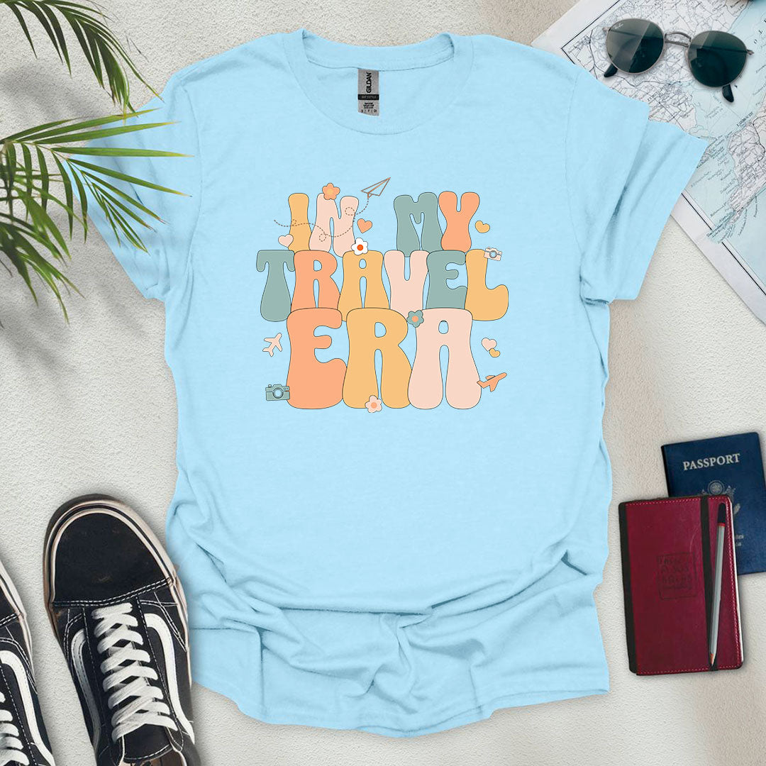 In My Travel Era T-Shirt - Wander Wears | Explore in Style - Adventure & Travel Apparel