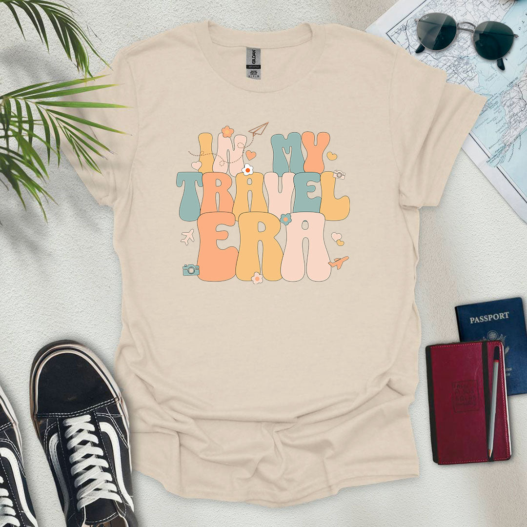 In My Travel Era T-Shirt - Wander Wears | Explore in Style - Adventure & Travel Apparel