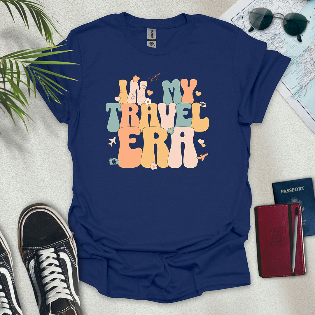 In My Travel Era T-Shirt - Wander Wears | Explore in Style - Adventure & Travel Apparel