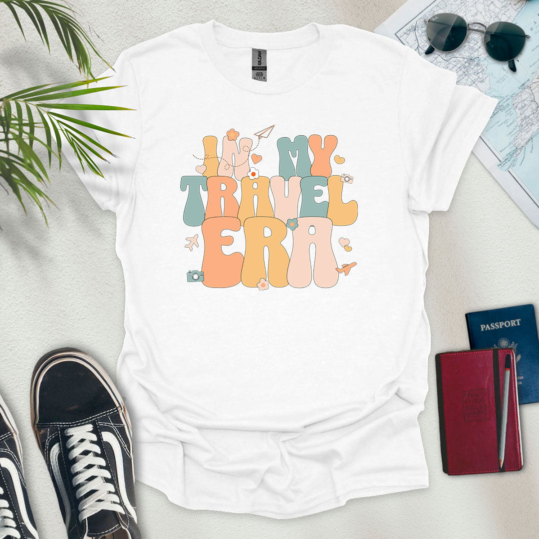 In My Travel Era T-Shirt - Wander Wears | Explore in Style - Adventure & Travel Apparel