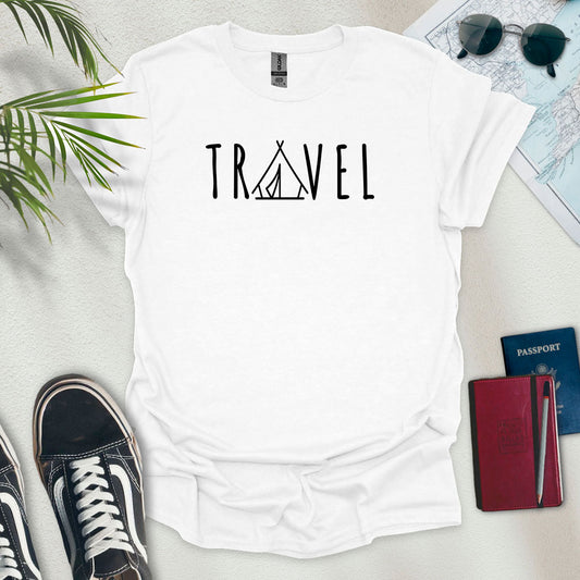 Travel Tent T-Shirt - Wander Wears | Explore in Style - Adventure & Travel Apparel